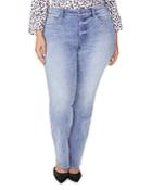 Nydj Plus Marilyn Straight-leg Jeans In Biscayne