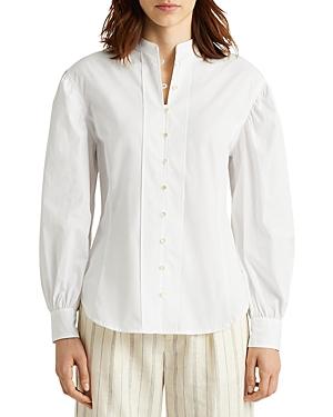 Lauren Ralph Lauren Broadcloth Balloon Sleeve Shirt