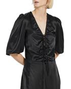 Nicholas Teresa Silk Lace Up Top