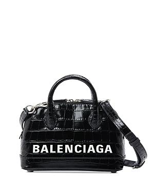 Balenciaga Ville Xxs Embossed Leather Crossbody
