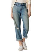 Joe's Jeans The Nikki Clean Cuff Jeans In Dive