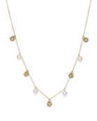 Bloomingdale's Cultured Freshwater Pearl And Beaded Cluster Necklace In 14k Yellow Gold, 18 - 100% Exclusive