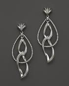 Lagos Sterling Silver Caviar Double Marquis Earrings