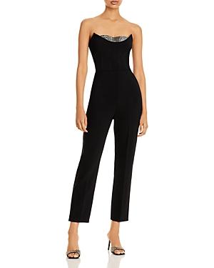 David Koma Bead Detail Strapless Jumpsuit