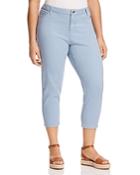 Michael Michael Kors Plus Cropped Skinny Jeans In Chambray