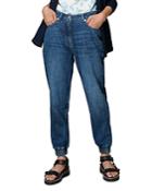 Whistles Authentic Izzey Cuffed Jeans In Denim