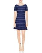 Sandro Before Textured Knit Dress