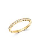 Bloomingdale's Diamond Milgrain Stacking Band In 14k Yellow Gold, 0.25 Ct. T.w. - 100% Exclusive