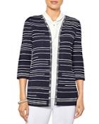 Misook Nautical Knit Cardigan Jacket