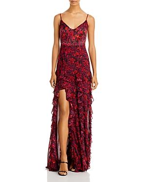 Cinq A Sept Stargazer Lilies Sleeveless Maxi Dress