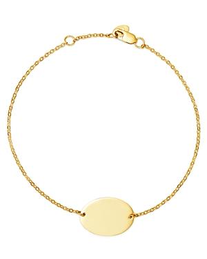 Bloomingdale's Oval Disc Bracelet In 14k Yellow Gold - 100% Exclusive