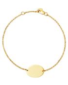 Bloomingdale's Oval Disc Bracelet In 14k Yellow Gold - 100% Exclusive