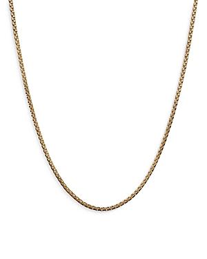 David Yurman 18k Yellow Gold Box Link Chain Necklace, 24