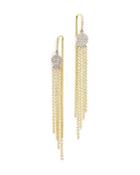 Meira T 14k Yellow Gold And 14k White Gold Fringe Earrings With Diamonds
