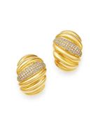 Bloomingdale's Pave Diamond Statement Earrings In 14k Yellow Gold, 0.90 Ct. T.w. - 100% Exclusive