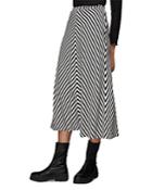 Whistles Diagonal Striped Skirt