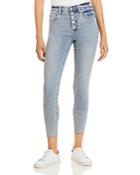 Pistola High Rise Button Fly Skinny Jeans In Medium Blue
