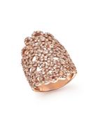 Roberto Coin 18k Rose Gold Moresque Diamond Band Ring