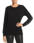 C By Bloomingdale's Embellished Sleeve Cashmere Sweater - 100% Exclusive