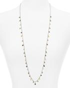 Chan Luu Sterling Silver & Stone Necklace, 36.5