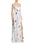 Bariano Shelley Off-the-shoulder Floral Gown - 100% Exclusive