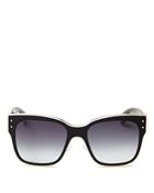 Moschino 000 Gradient Square Sunglasses, 55mm