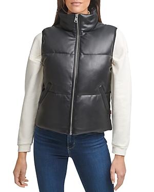 Levi's Faux Leather Puffer Vest