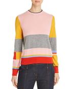 Tory Burch Color-block Cashmere Sweater