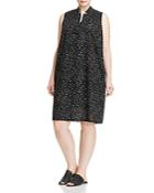 Eileen Fisher Plus Dotted Organic Cotton Dress
