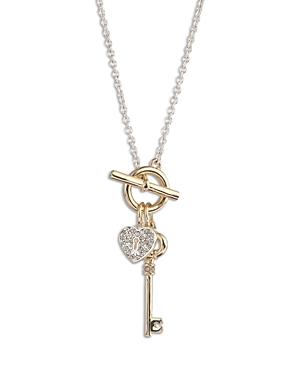 Lauren Ralph Lauren Heart & Key Pendant Necklace, 19