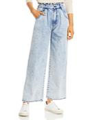 Mother The Ruffle Greaser Ankle Jeans In Threading The Needle