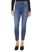 Sanctuary Social High Rise Ankle Jeans In Arena Blue