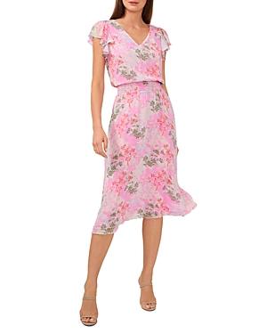 Vince Camuto Short Flutter Sleeve Dress