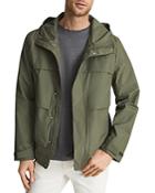 Reiss Gallowgate Regular Fit Tiered Hooded Tech Jacket