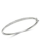Bloomingdale's Diamond Tapered Bangle In 14k White Gold, 1.0 Ct. T.w. - 100% Exclusive
