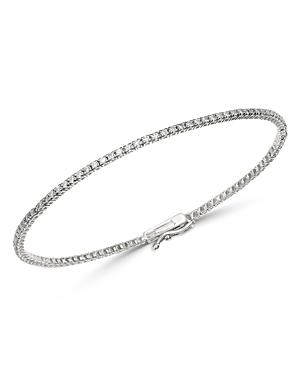 Meira T 14k White Gold Diamond Tennis Bracelet