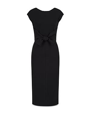 Emporio Armani Bow Front Tube Midi Dress