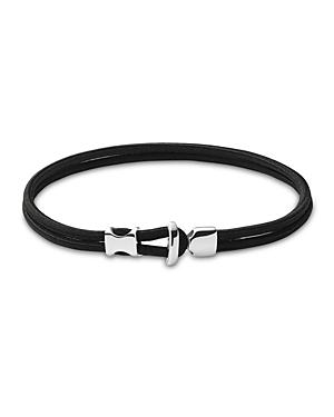 Miansai Orson Loop Polished Sterling Silver & Bungee Rope Bracelet