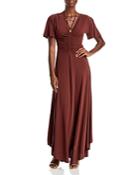A.l.c. Nina Beaded Tie Neck Maxi Dress