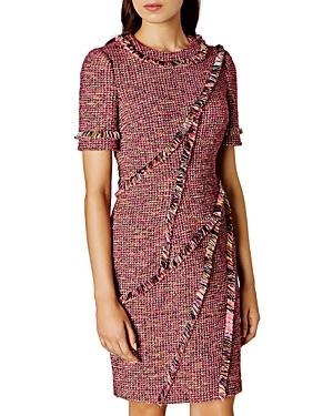 Karen Millen Tweed Fringe Dress