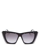Alexander Mcqueen Women's Shield Cat Eye Sunglasses, 99mm