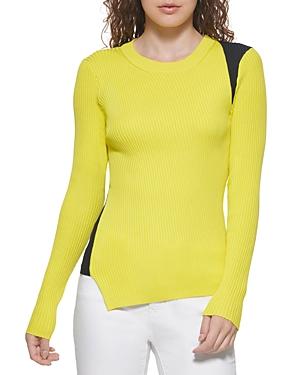Dkny Asymmetric Colorblock Sweater