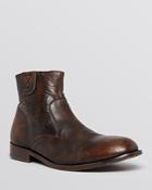 H By Hudson Haxton Leather Side Zip Boots