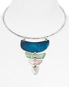 Robert Lee Morris Soho Stacked Patina Wire Collar Necklace, 17