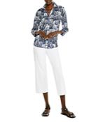 Nic And Zoe Indigo Shells Top