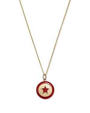 Moon & Meadow 14k Yellow Gold Enamel Star Medallion Pendant Necklace, 18 - 100% Exclusive