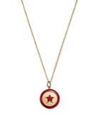 Moon & Meadow 14k Yellow Gold Enamel Star Medallion Pendant Necklace, 18 - 100% Exclusive