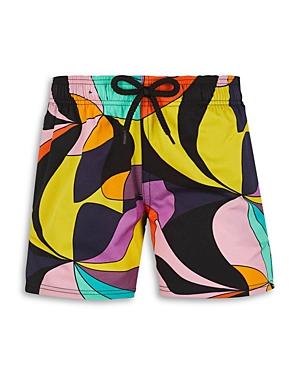 Vilebrequin Boys' Jirise Swirl Print Swim Trunks - Little Kid, Big Kid