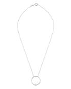 Tous Sterling Silver And Cultured Freshwater Pearl Circle Pendant Necklace, 18