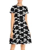Karl Lagerfeld Paris Floral Fit And Flare Dress